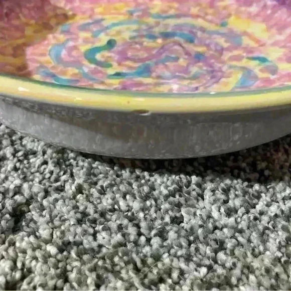 Grazia Deruta Pottery Ceramic Plate Hand Painted Italy-Multi-colors 10” - Picture 7 of 9